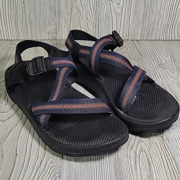 Chaco Z/1 Unaweep Sandals Classic Vibram Orange Navy Mens 13 - Picture 8 of 14